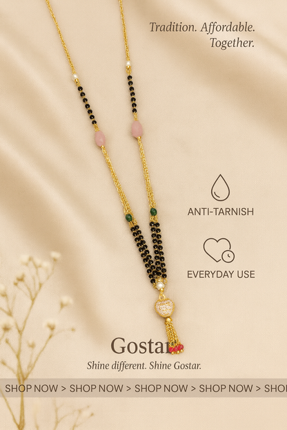 Fancy Mangalsutra with Small Heart