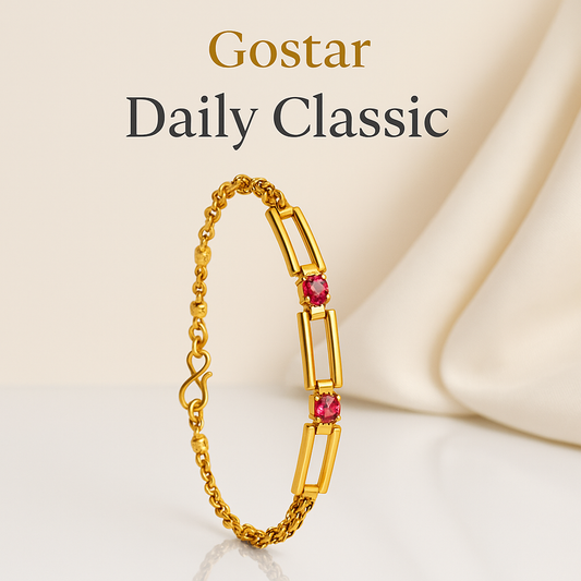 Lovely Bracelate With Pink Stone B1