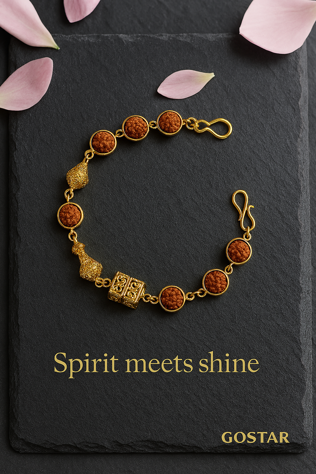 Eight Rudraksh with Box Para Bracelate